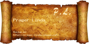 Prager Linda névjegykártya